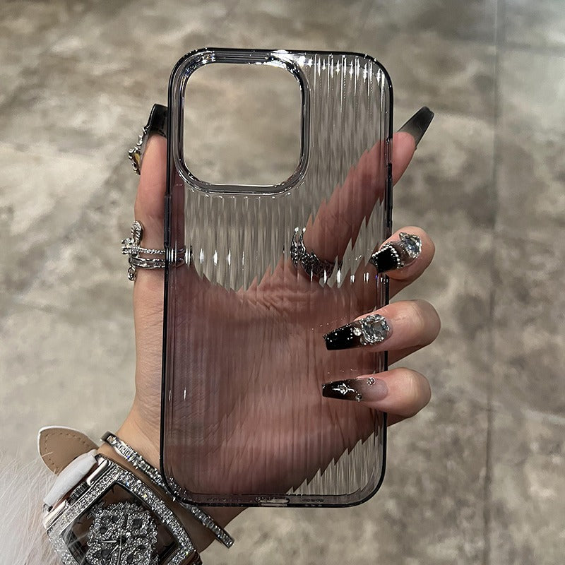 New Corrugated Clear Phone Case for iPhone