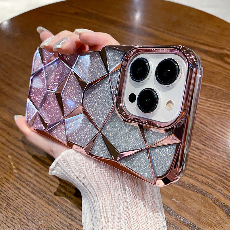 New Bling Electroplated Glitter Soft Phone Case for iPhone