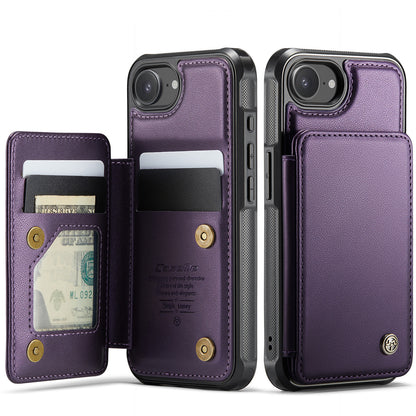 New RFID Blocking Card Holder Leather Phone Case for iPhone