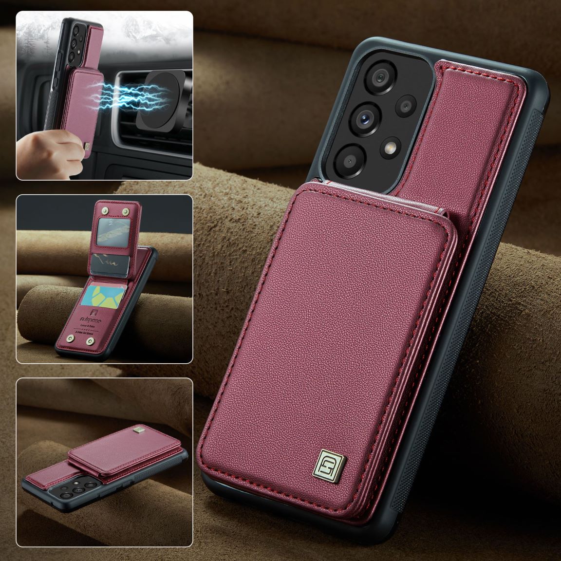 New RFID Blocking Card Holder Phone Case for Samsung
