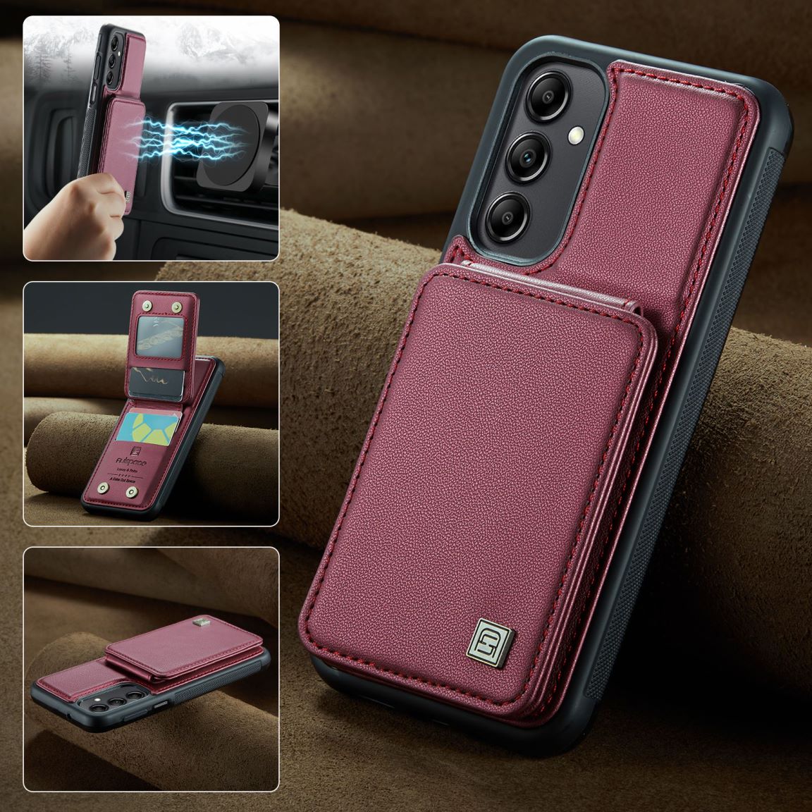 New RFID Blocking Card Holder Phone Case for Samsung