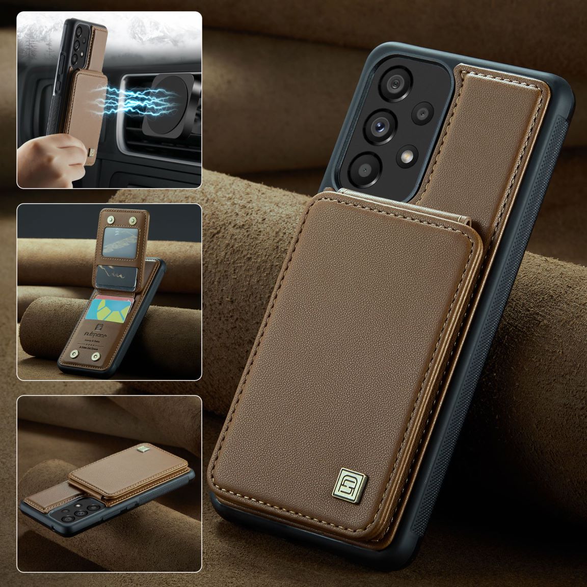 New RFID Blocking Card Holder Phone Case for Samsung