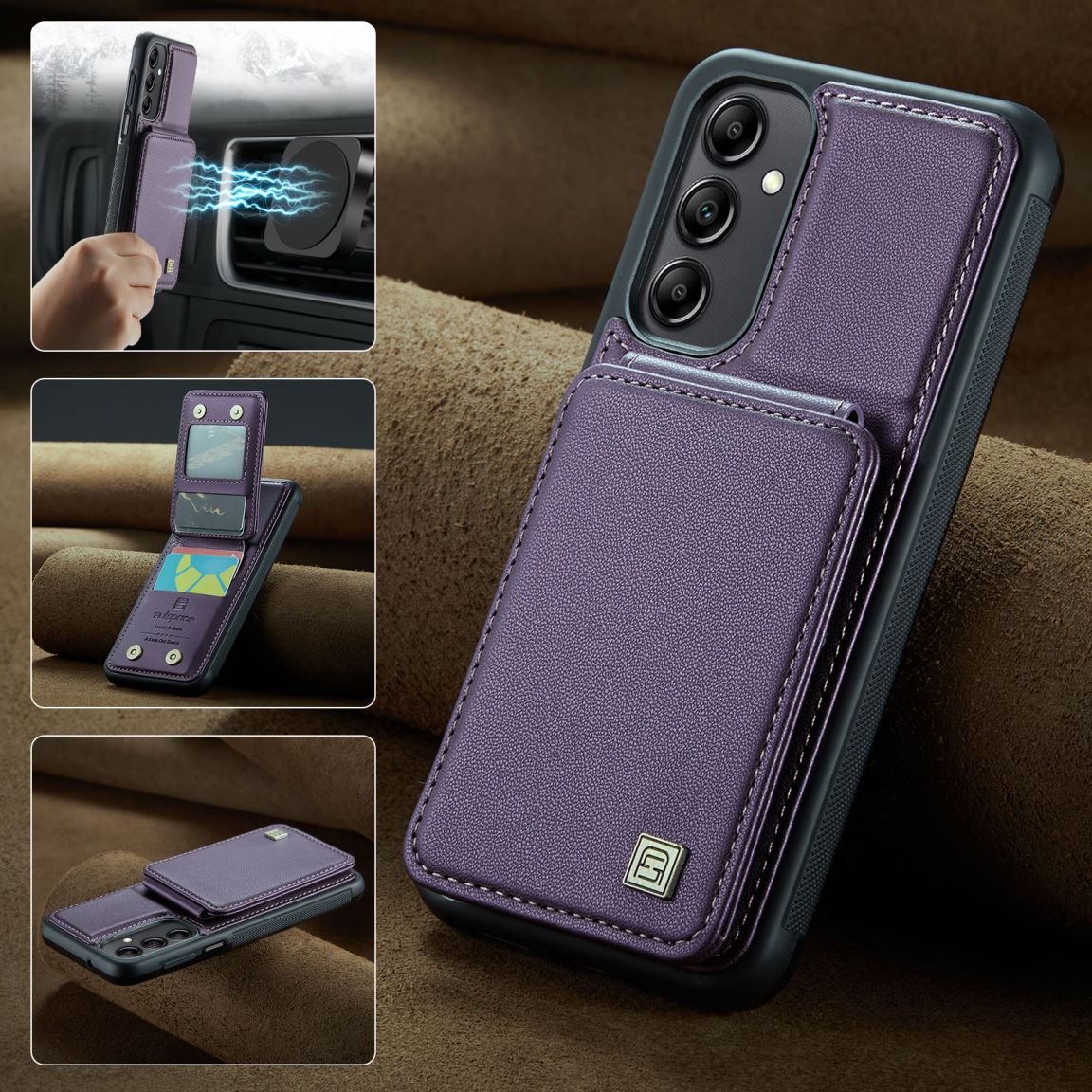 New RFID Blocking Card Holder Phone Case for Samsung