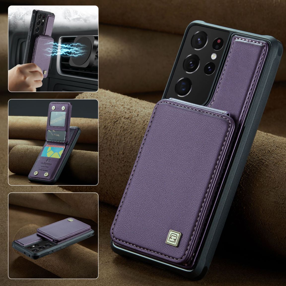 New RFID Blocking Card Holder Phone Case for Samsung