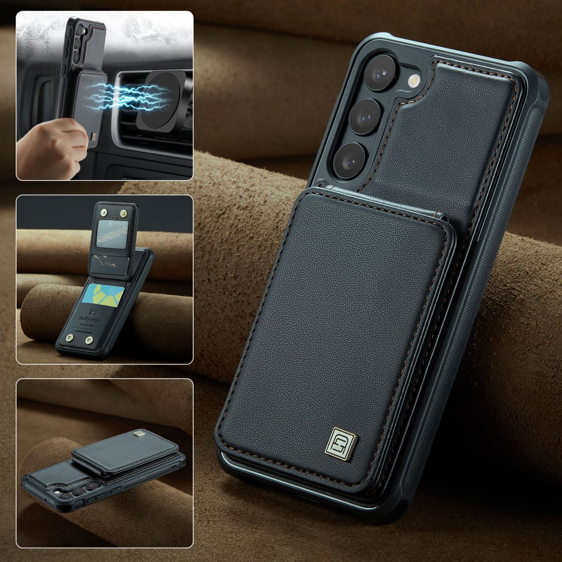 New RFID Blocking Card Holder Phone Case for Samsung