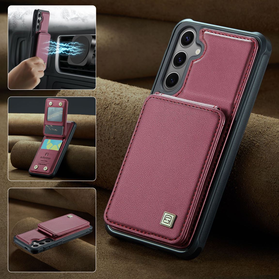New RFID Blocking Card Holder Phone Case for Samsung