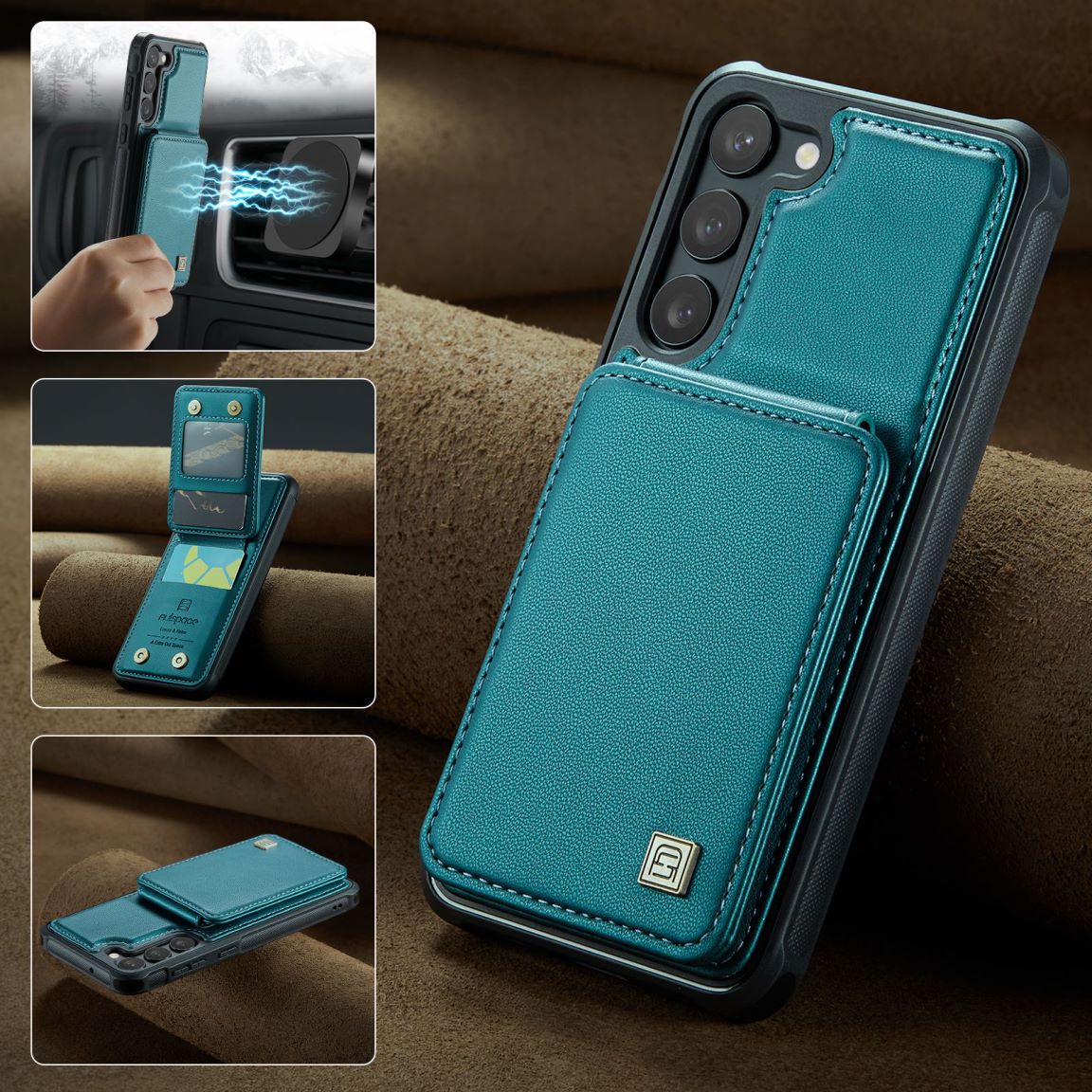 New RFID Blocking Card Holder Phone Case for Samsung