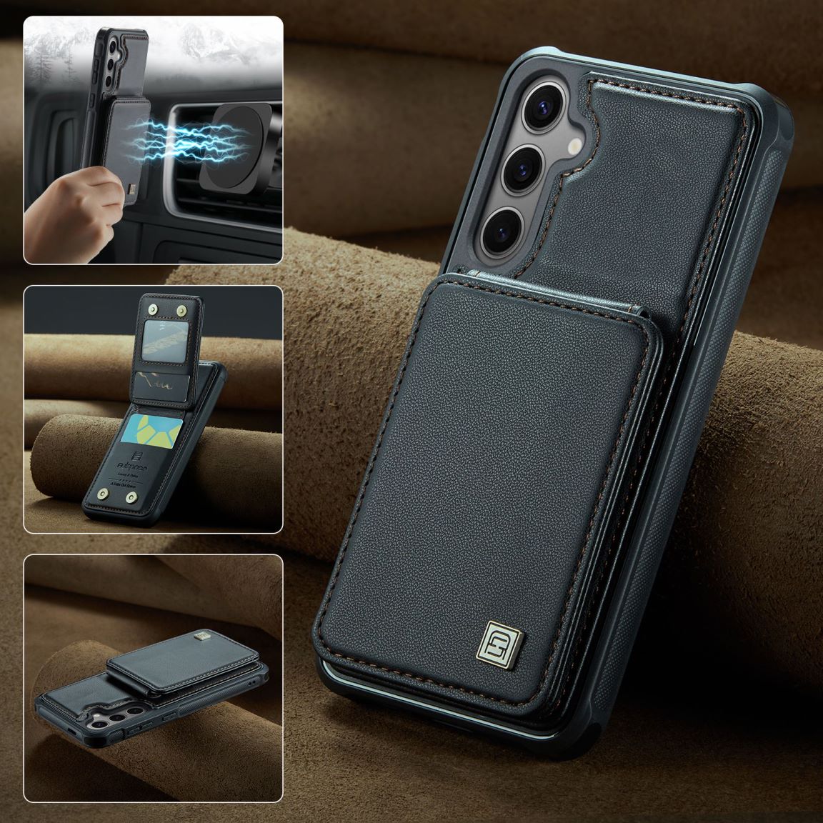 New RFID Blocking Card Holder Phone Case for Samsung