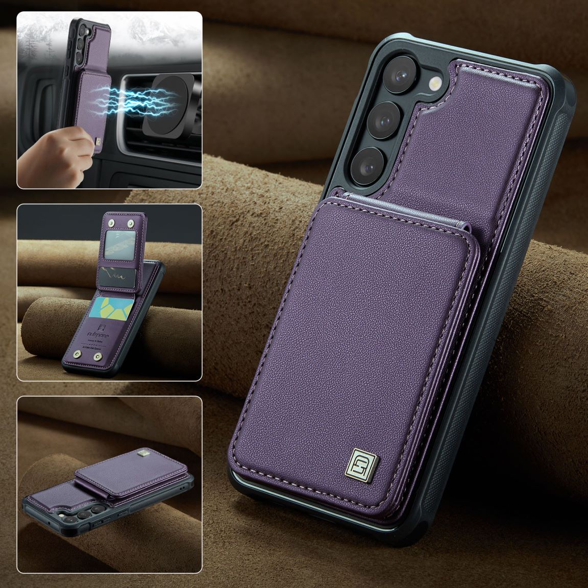 New RFID Blocking Card Holder Phone Case for Samsung