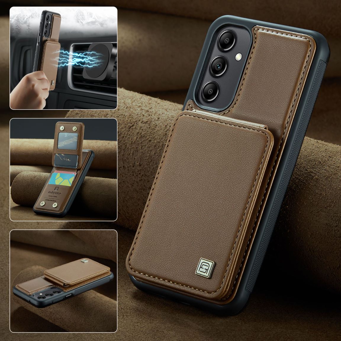 New RFID Blocking Card Holder Phone Case for Samsung