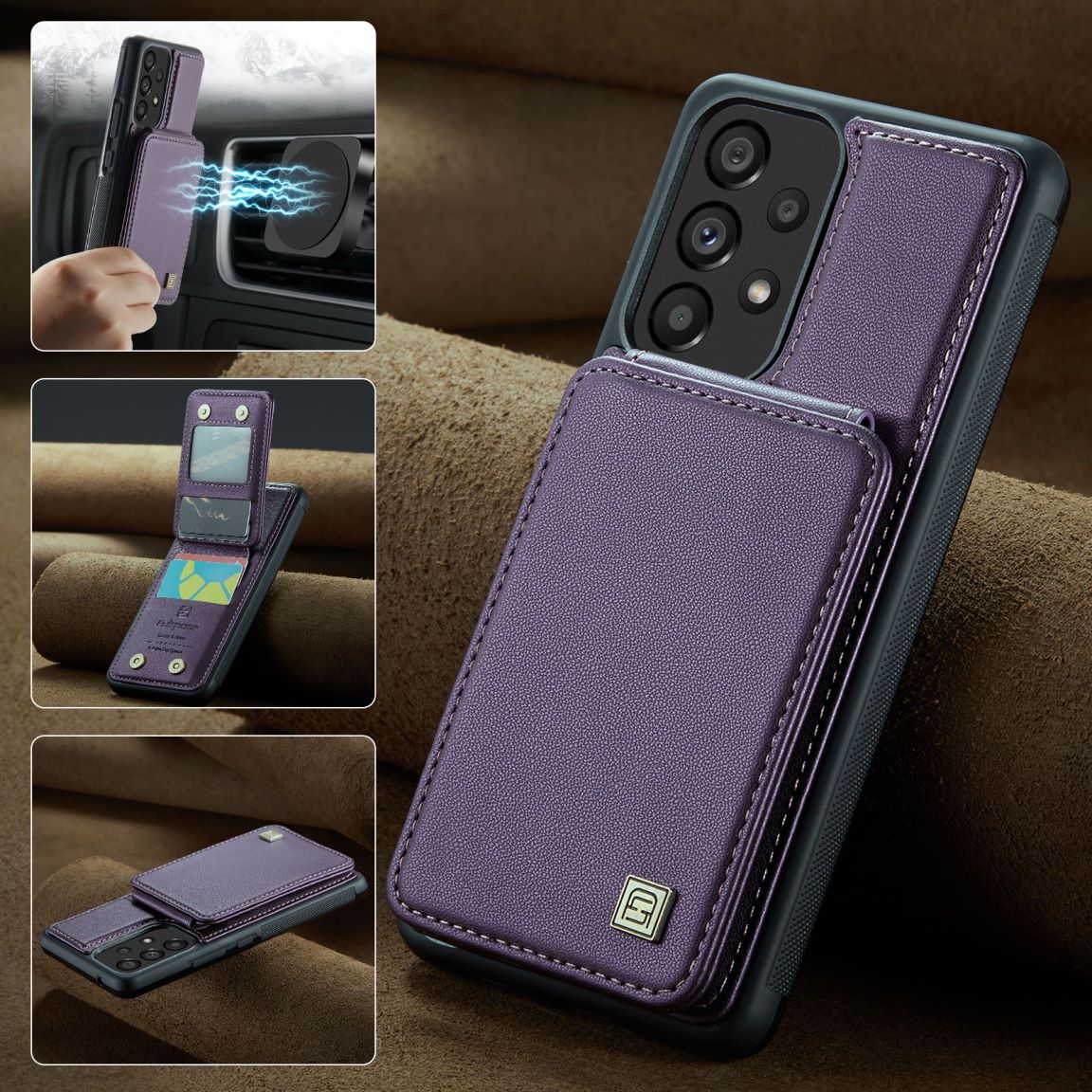 New RFID Blocking Card Holder Phone Case for Samsung