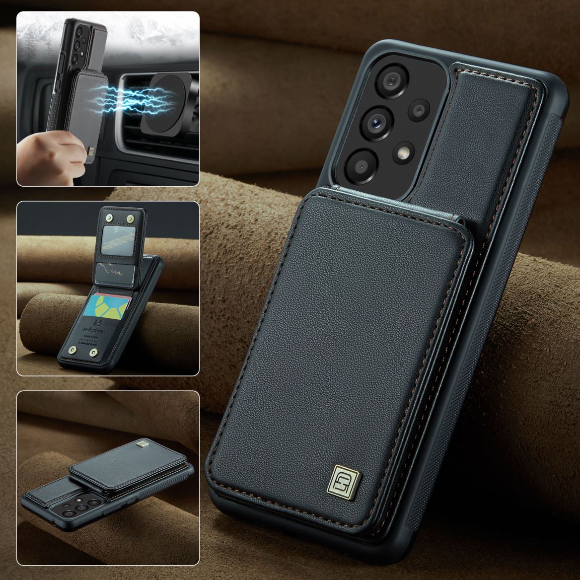 New RFID Blocking Card Holder Phone Case for Samsung